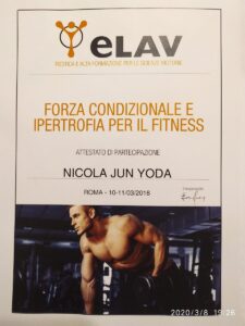 Attestato Forza condizionale e ipertrofia