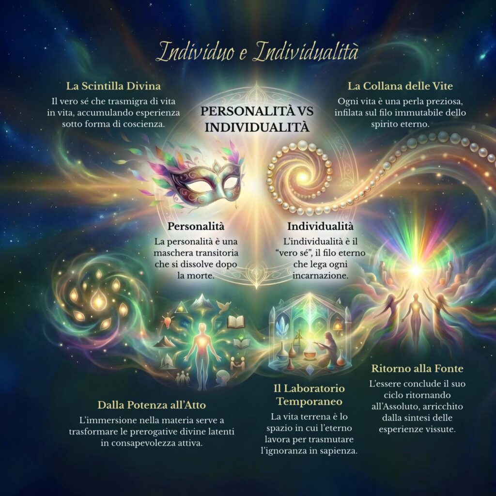Infografica su individuo e individualità nel Cerchio Firenze 77: il sottomarino, la collana di perle e il software disconnesso